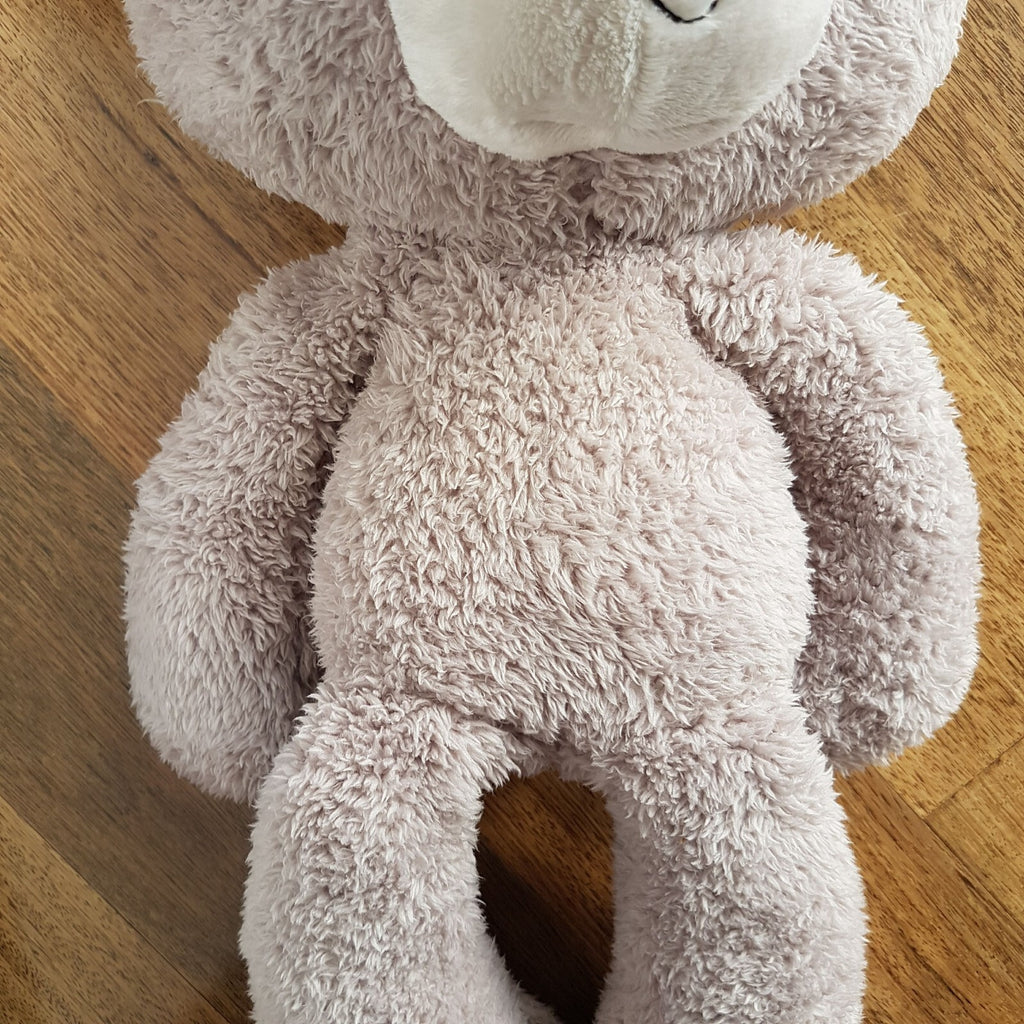GUND JUMBO 60cm GREY FUZZY Large Gris Teddy Bear Plush Stuffed Animal Soft Toy2