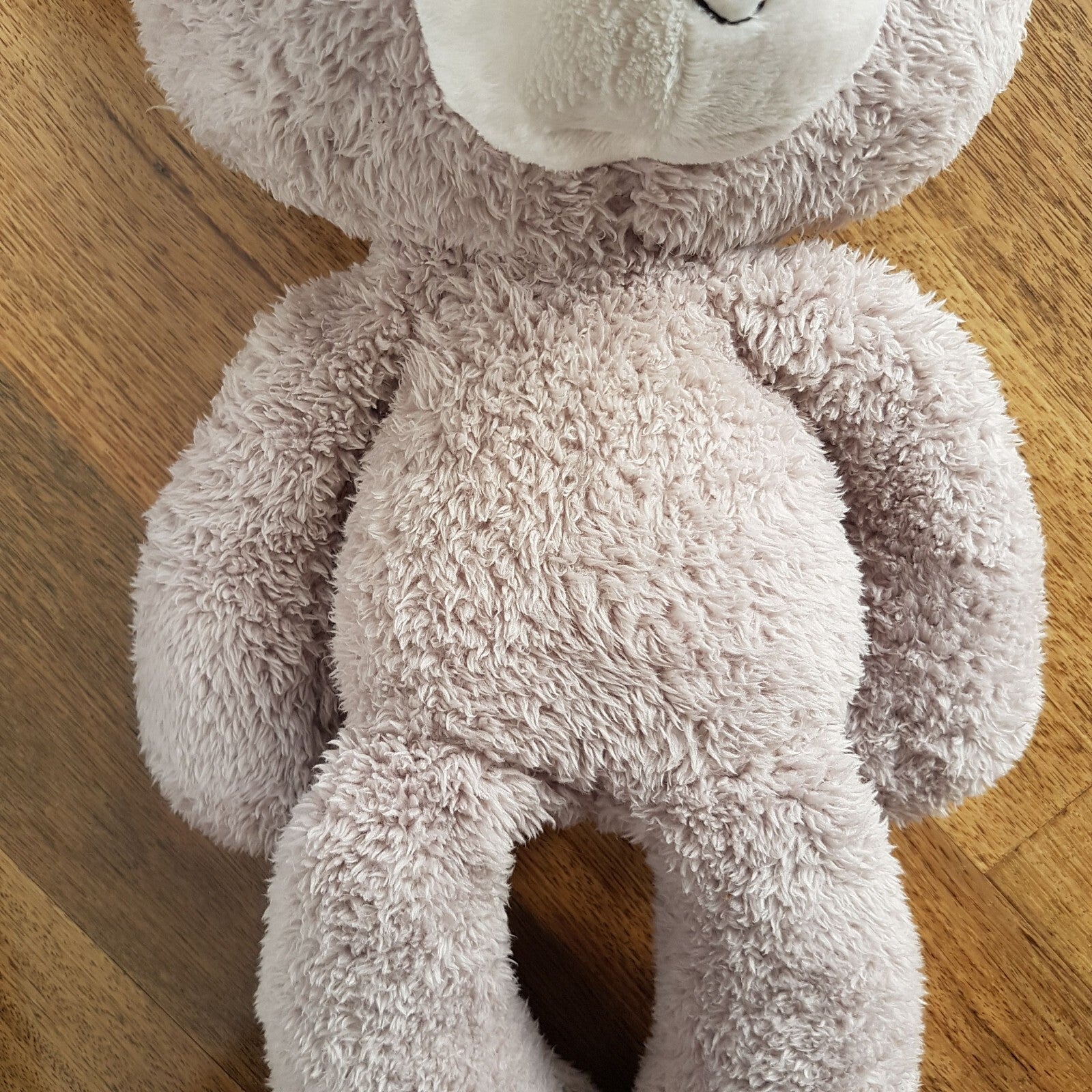 GUND JUMBO 60cm GREY FUZZY Large Gris Teddy Bear Plush Stuffed Animal Soft Toy2