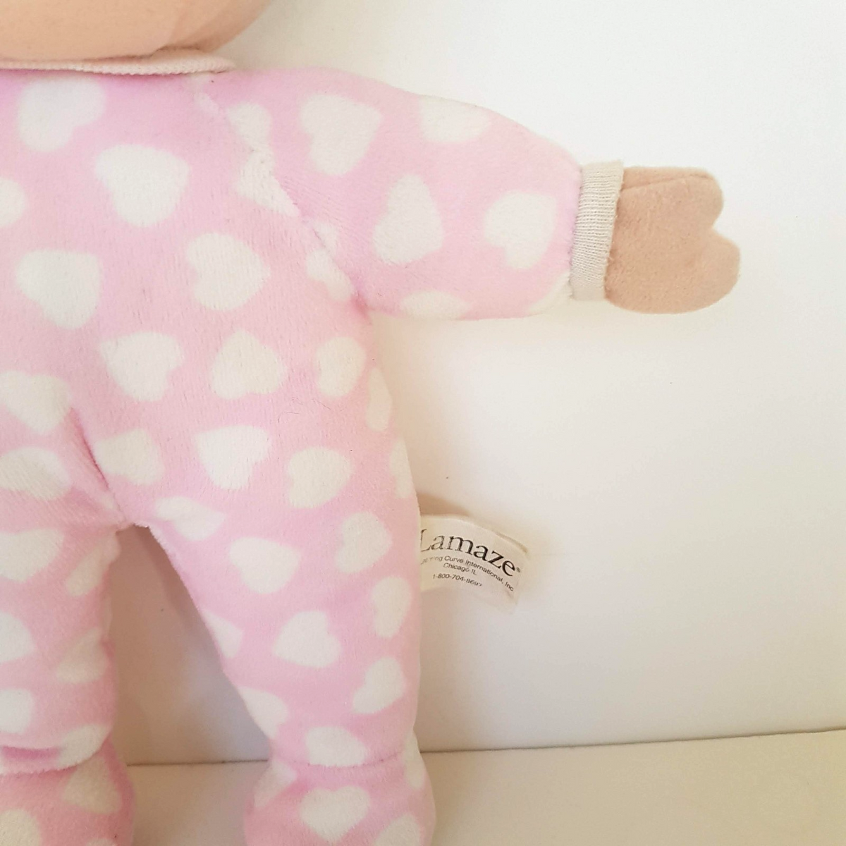 Rare Vintage Lamaze BABY DOLL Lovey Plush 32cm Comforter Soft Toy Purple Pink3