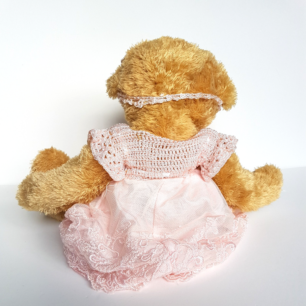 Settler Bears PINK LACE TEDDY Bear 37cm Plush Lace Soft Toy Stuffed Animal Cute5