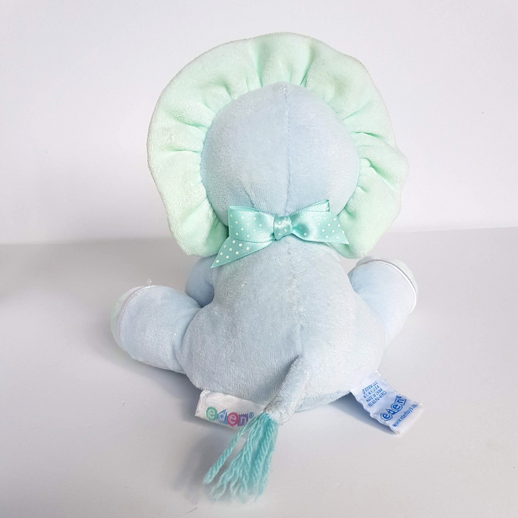 Vintage EDEN PASTEL LION Velour Baby Plush Rattle Stuffed Animal Lovey Soft Toy5
