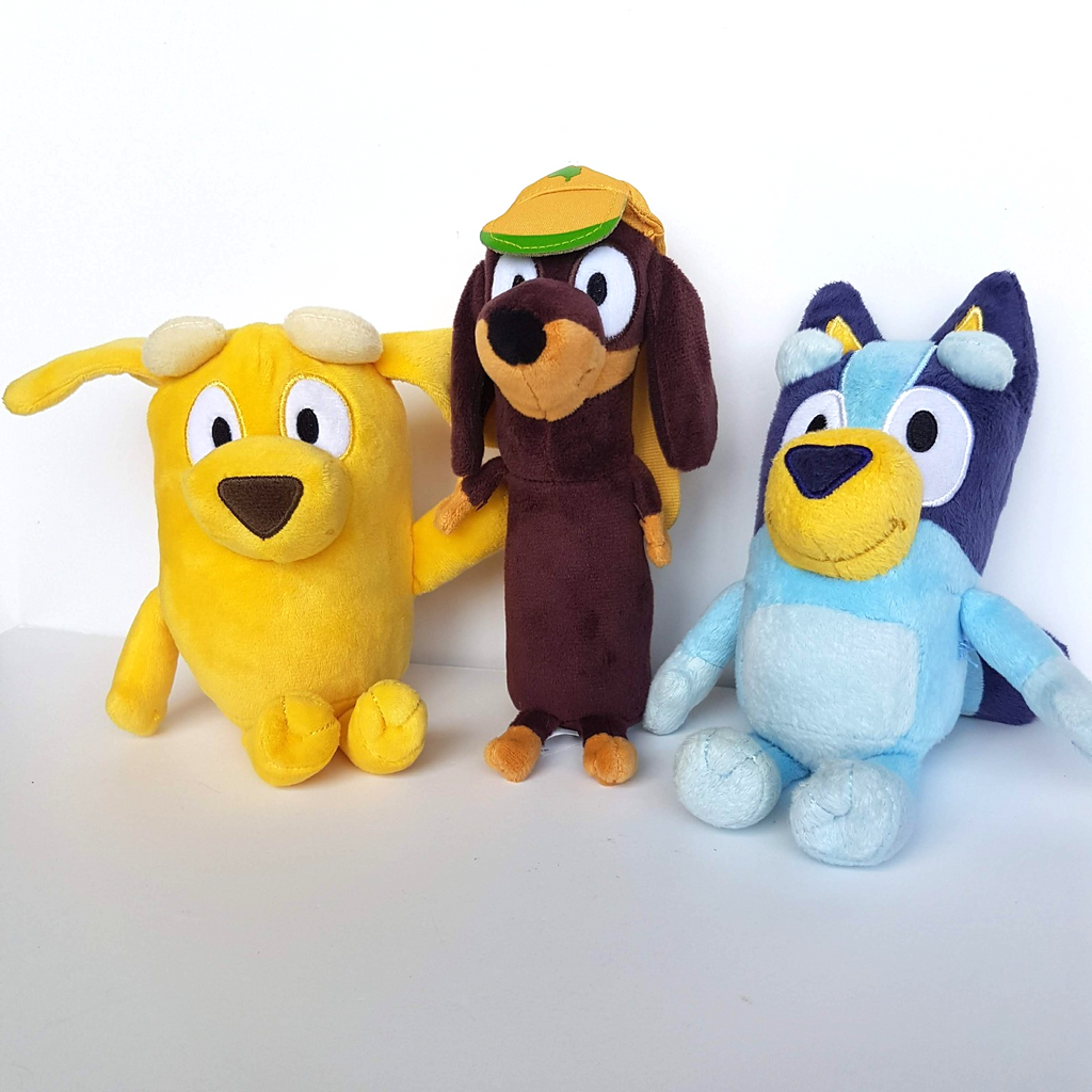 Bluey Plush Lot LUCKY SNICKERS BLUEY Puppy Dog Stuffed Animal Soft Toy Genuine2