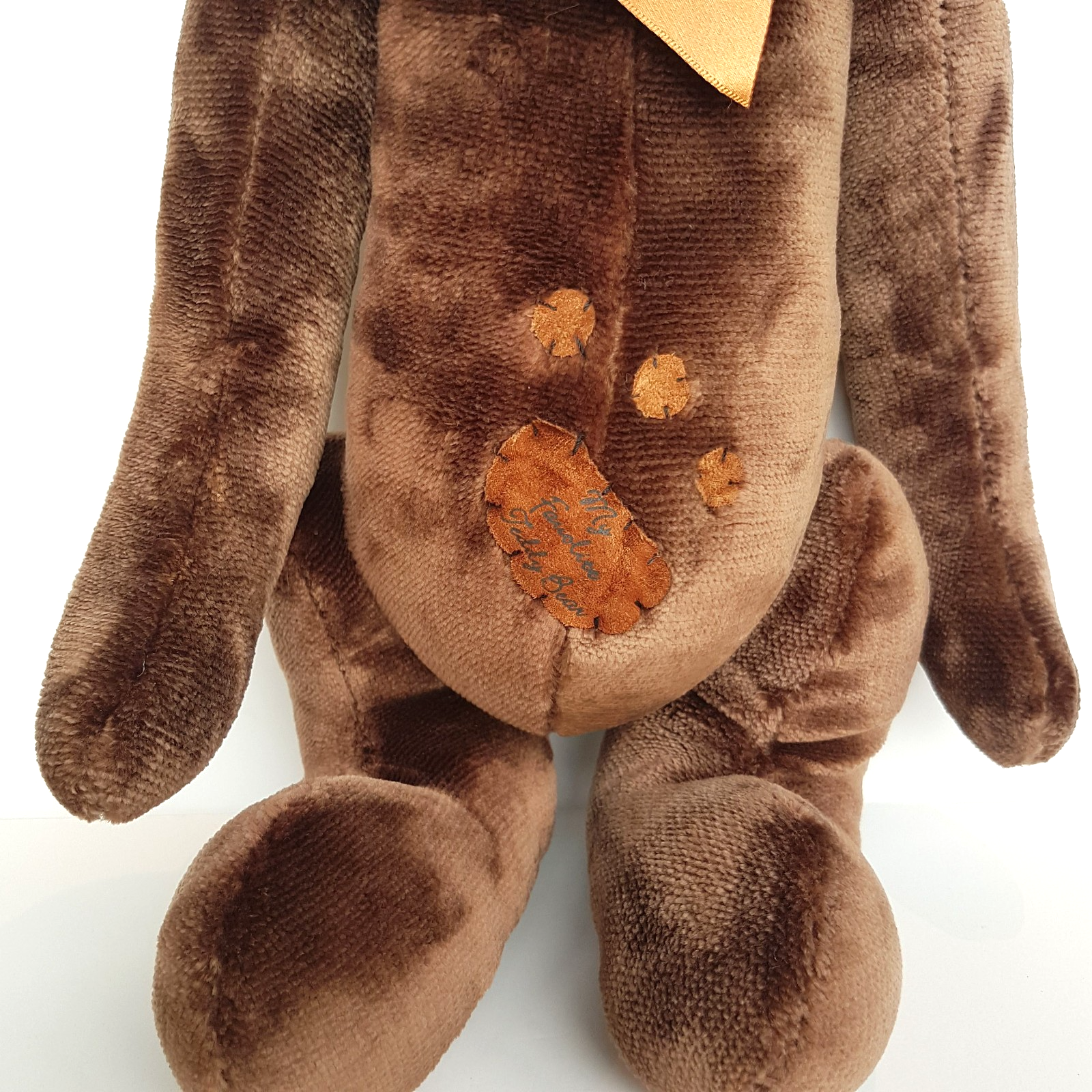 Russ WELLESLEY Teddy Bear Plush 42cm Velveteen RARE Stuffed Animal Soft Toy6