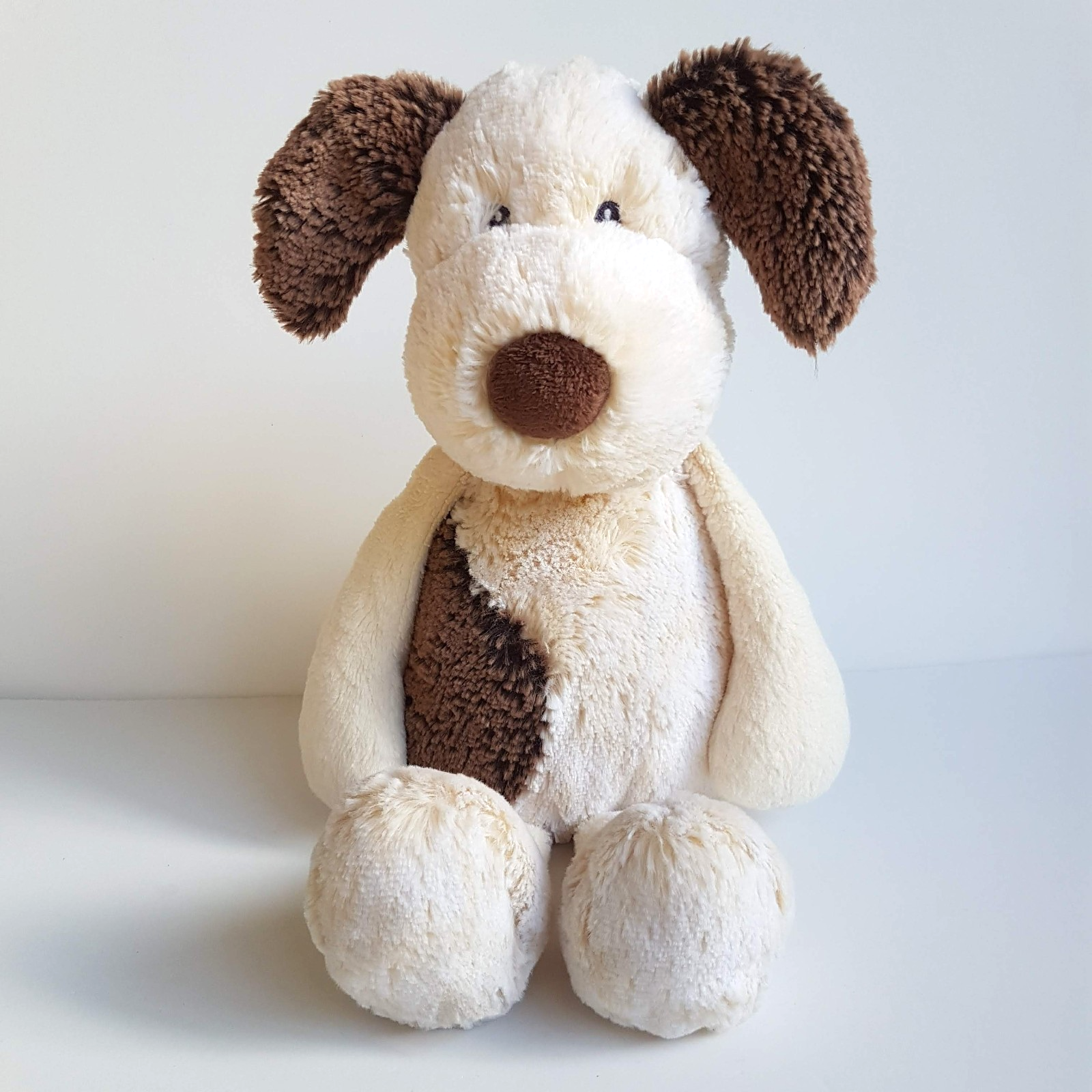 Korimco PATCH DOG Plush Puppy Pets 40cm Soft Toy Stuffed Animal Cuddly Floppy0