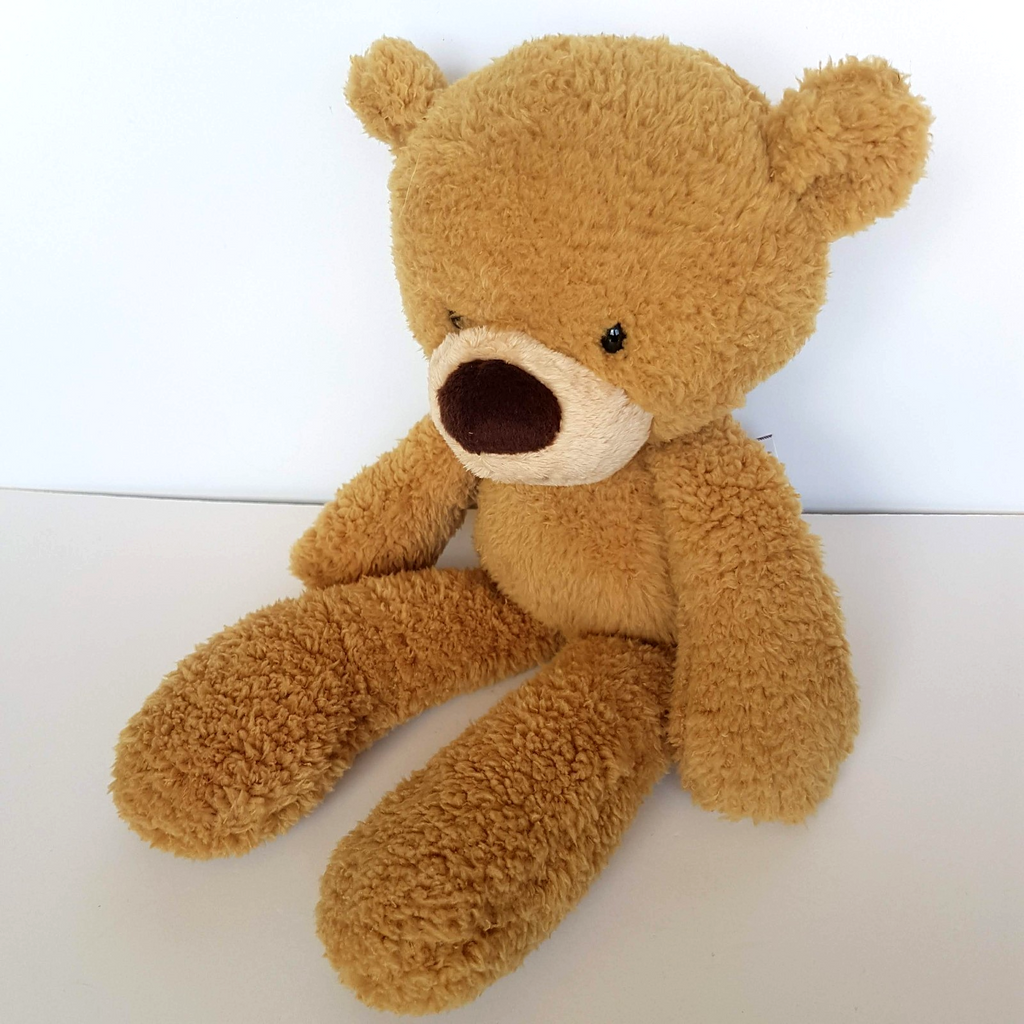 Gund FUZZY TEDDY BEAR Light Caramel Brown 35cm Soft Toy Plush Stuffed Animal Toy1