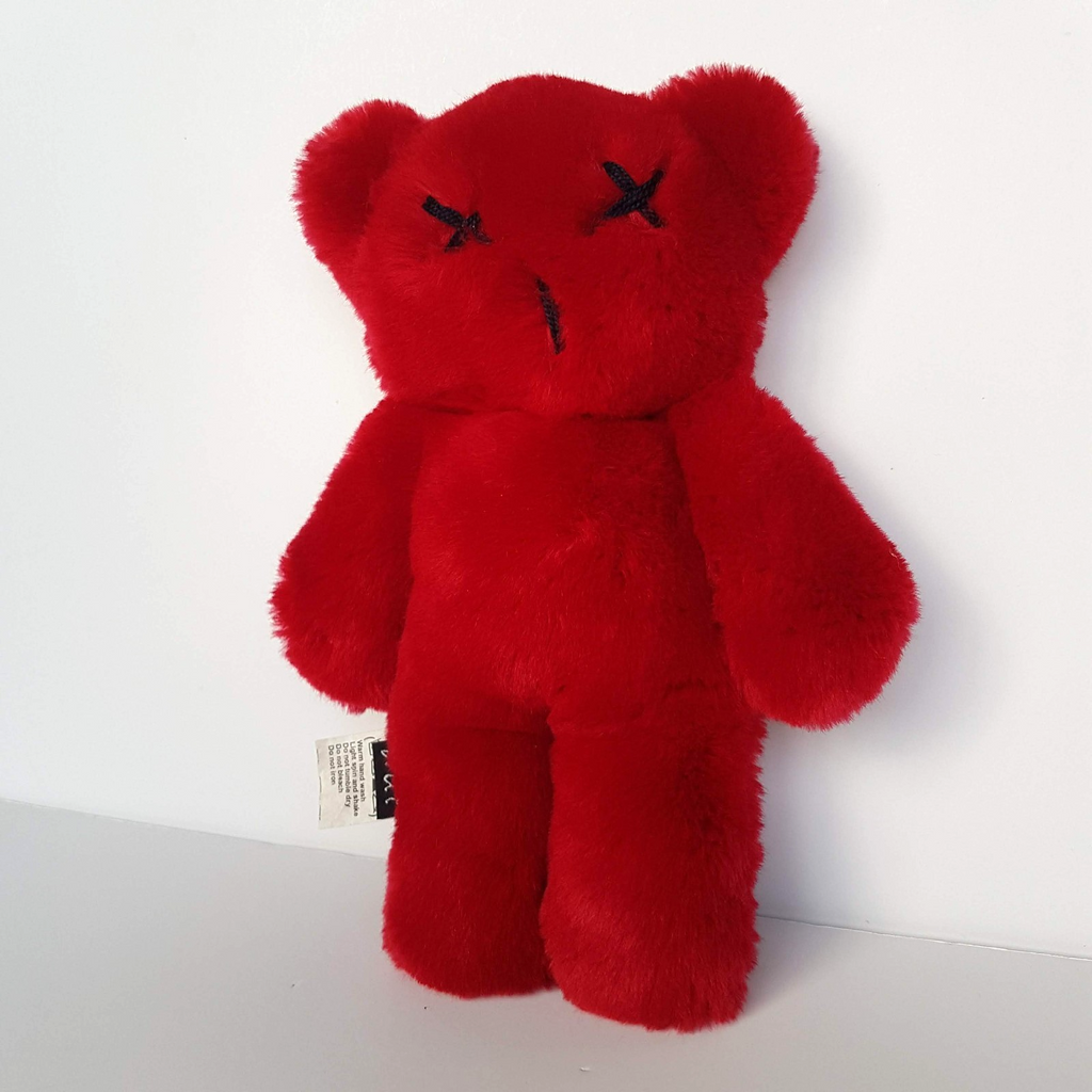 Britt Bear RED FLAT BEAR Teddy Plush 24cm Stuffed Animal Soft Toy Cuddly Sleep2
