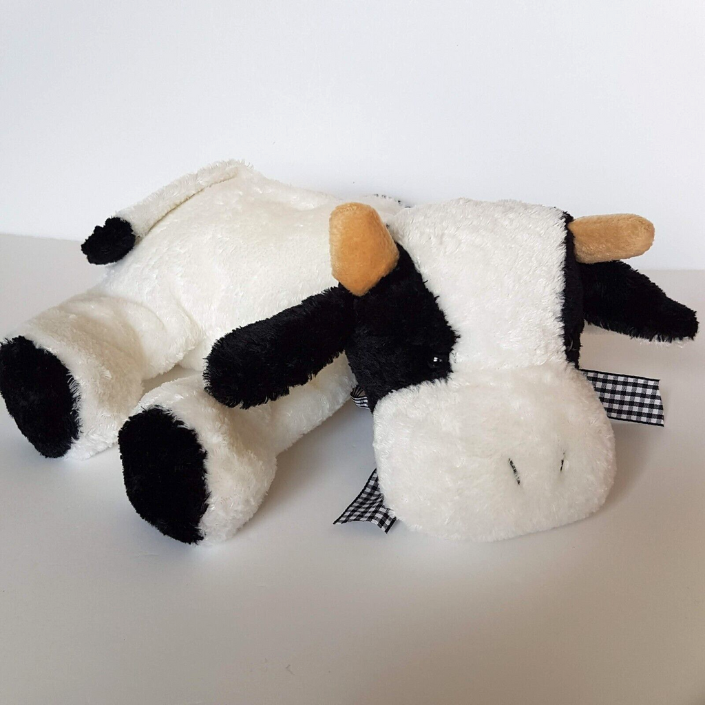 David Jones FLOPPY COW Plush Black White Stuffed Animal Farm Cuddly Soft Toy10