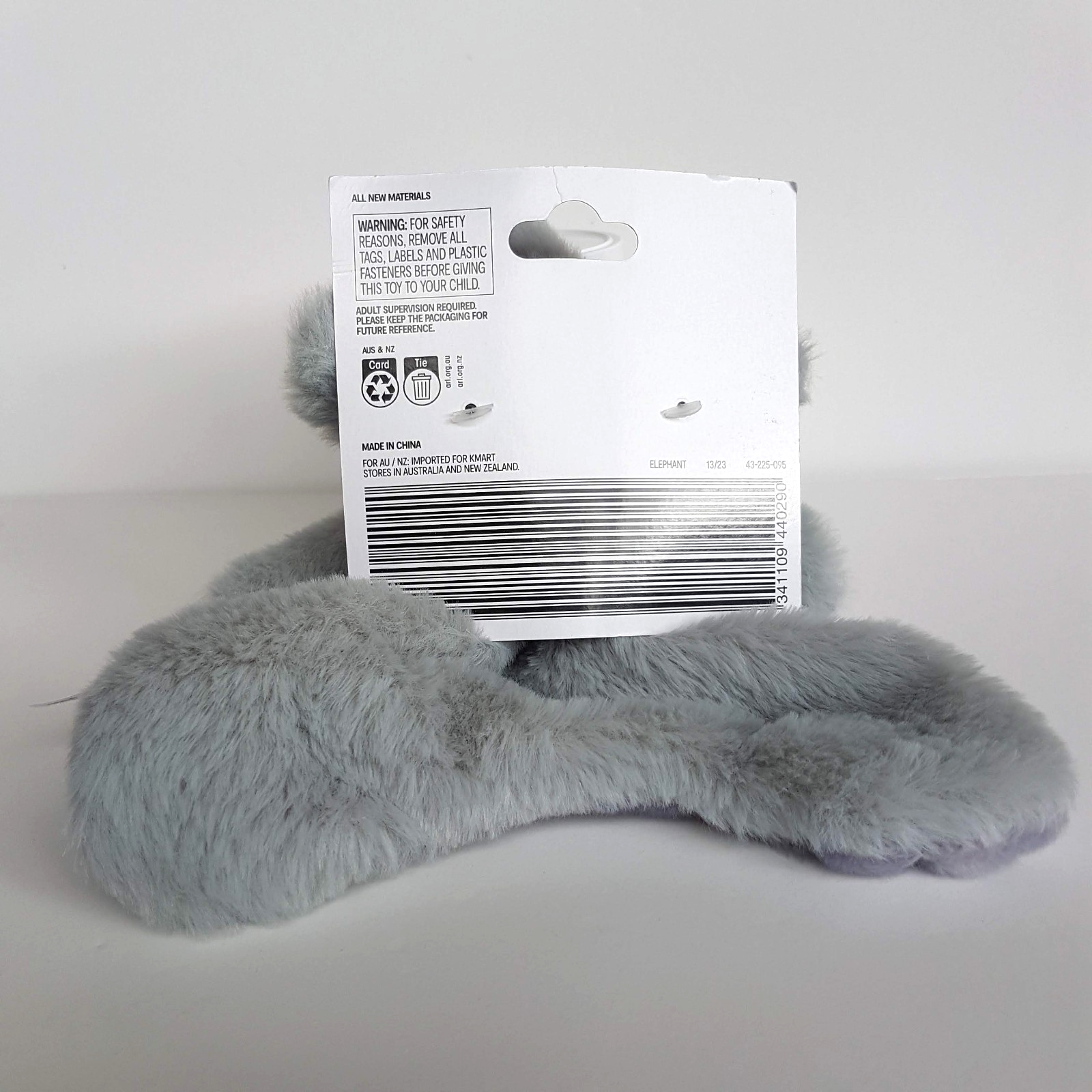 Anko GREY ELEPHANT Lovey Plush Comforter Security Blanket Soft Toy Sleep Toy TAG4