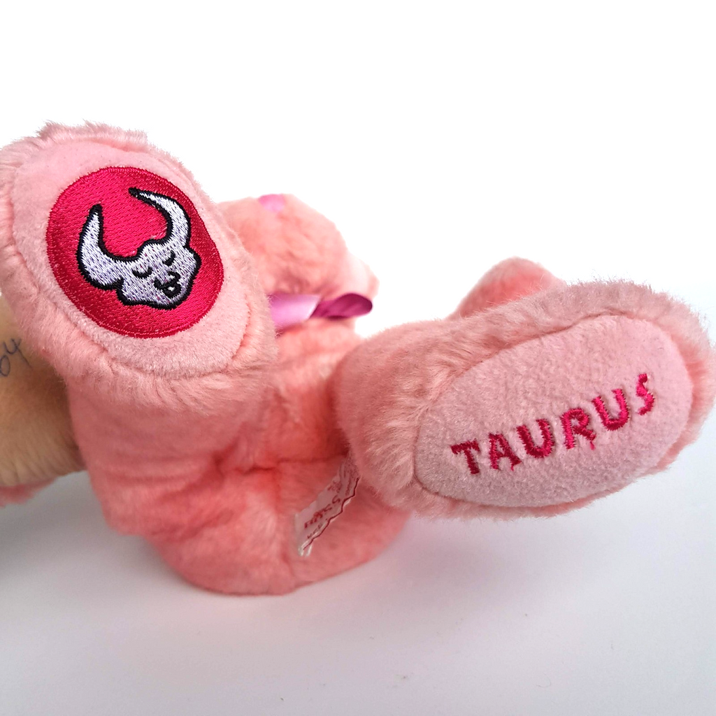 Russ TAURUS Star Sign Astrology Pink BIRTHDAY TEDDY BEAR Soft Toy Stuffed Animal8