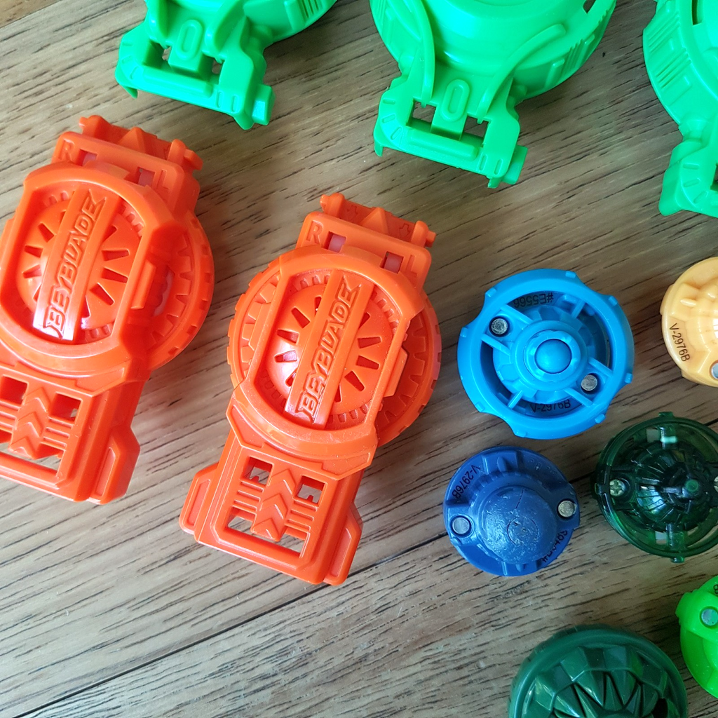 Beyblade Mixed Lot Tops Launchers Ripcords Beys Spinning Toys Action Kids Play7
