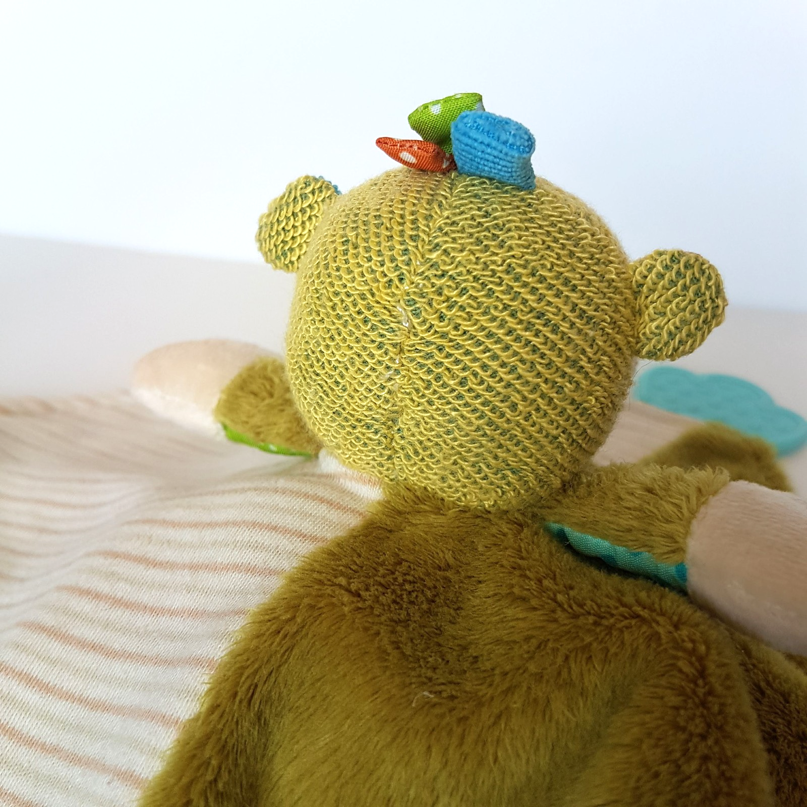 Baby Boo MONKEY Baby Lovey Rattle Plush Comforter Security Blanket Soft Toy8