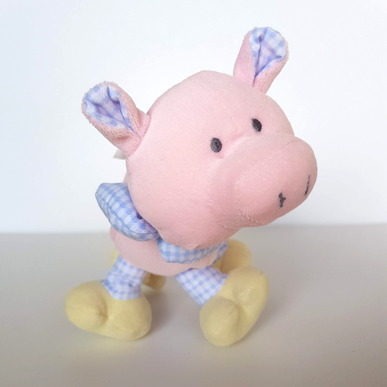 Velour FARMYARD FRIENDS PIG Vintage Plush Stuffed Animal Farm Piglet Soft Toy5