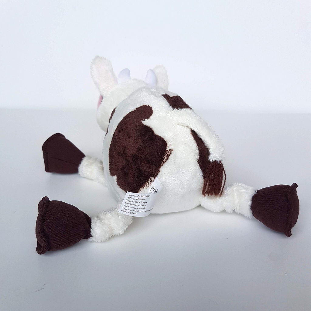 Rare MAKE BELIEVE IDEAS Plush Cow 2007 18cm Stuffed Animal Soft Toy Farm Floppy3