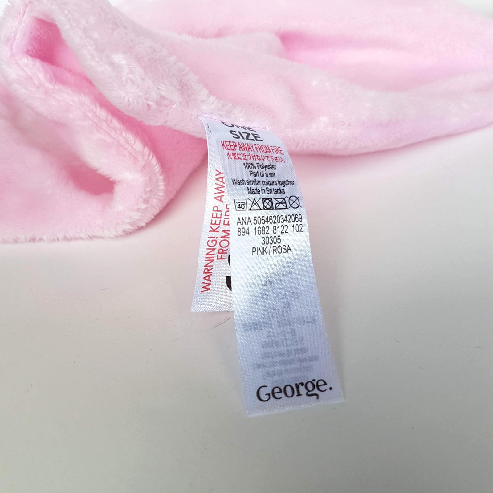 George PINK BUNNY Baby Lovey Comforter Security Blanket Rabbit Sleep Soft Toy4