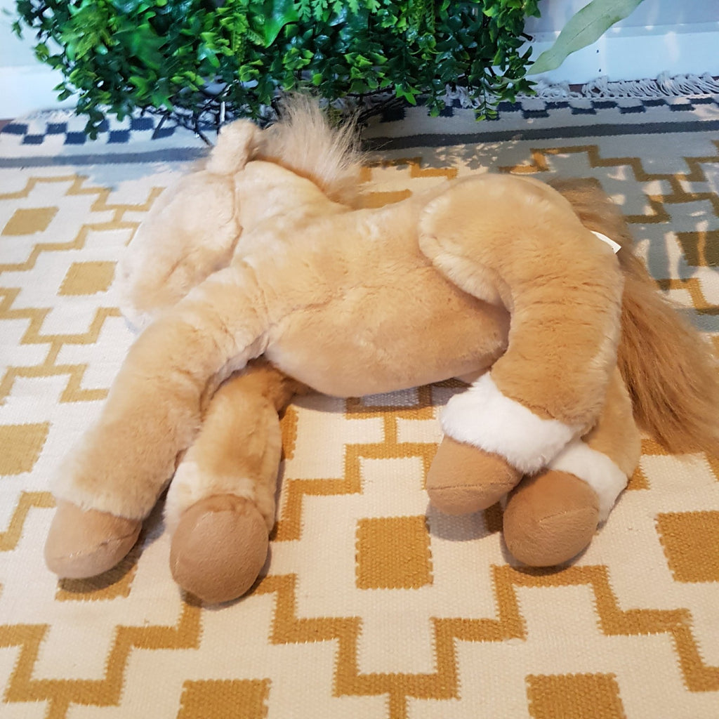 Commonwealth PALOMINO HORSE PONY Floppy Soft Toy Stuffed Animal Equestrian Cute5