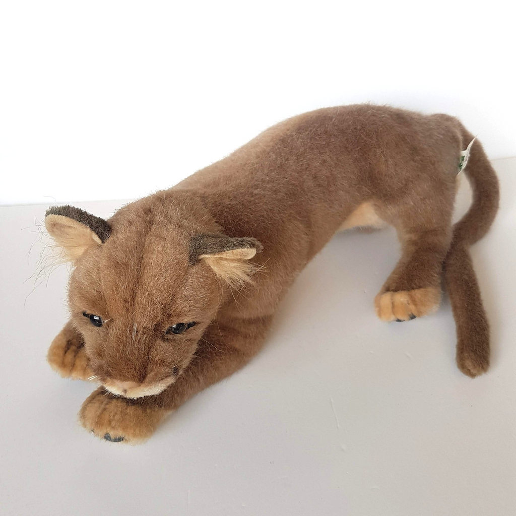 Hansa PUMA MOUNTAIN LION COUGAR Wild Cat Stuffed Animal Melbourne Zoo Soft Toy2