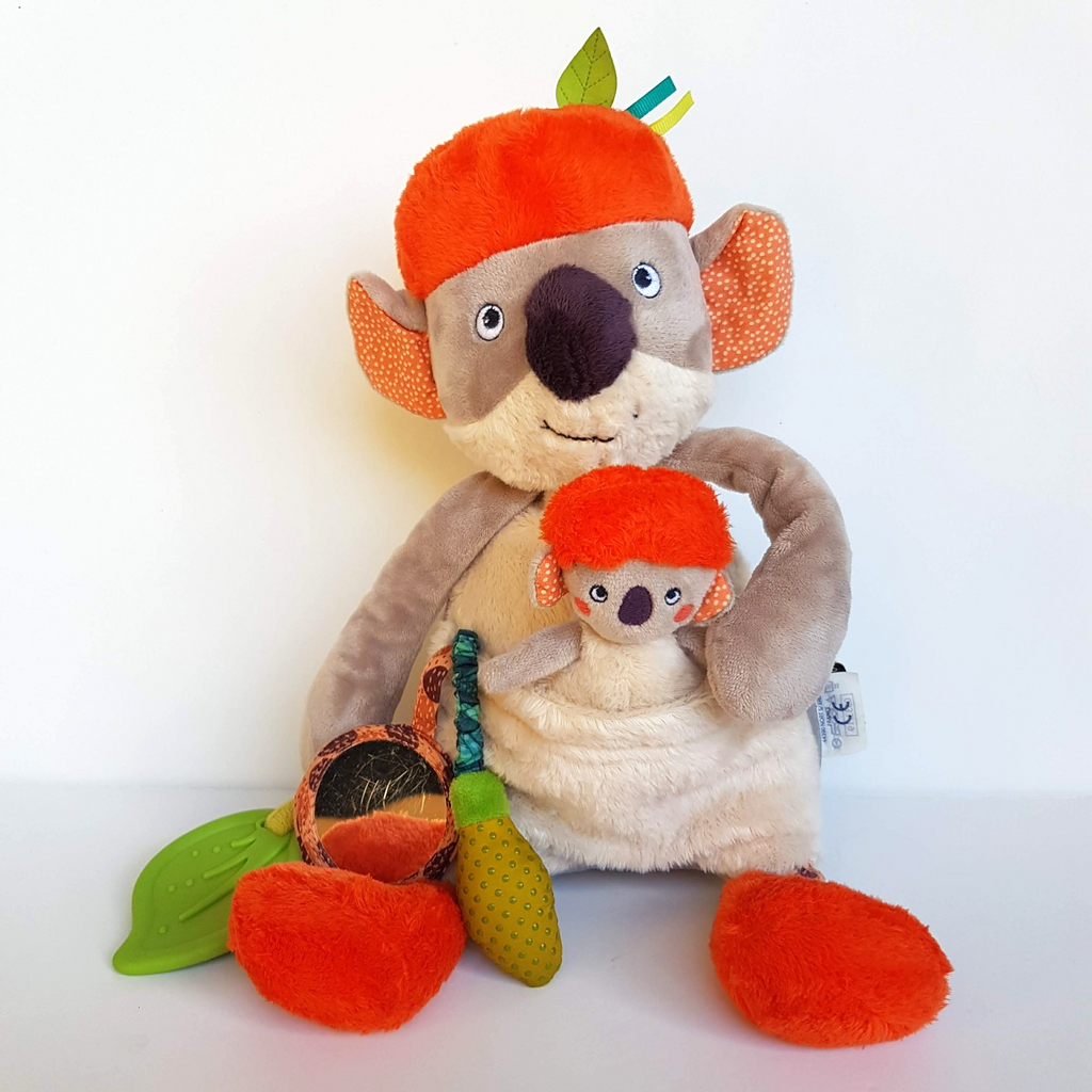 Moulin Roty KOALA & JOEY Plush 35cm Baby Activity Toy Stuffed Animal Soft Toy0