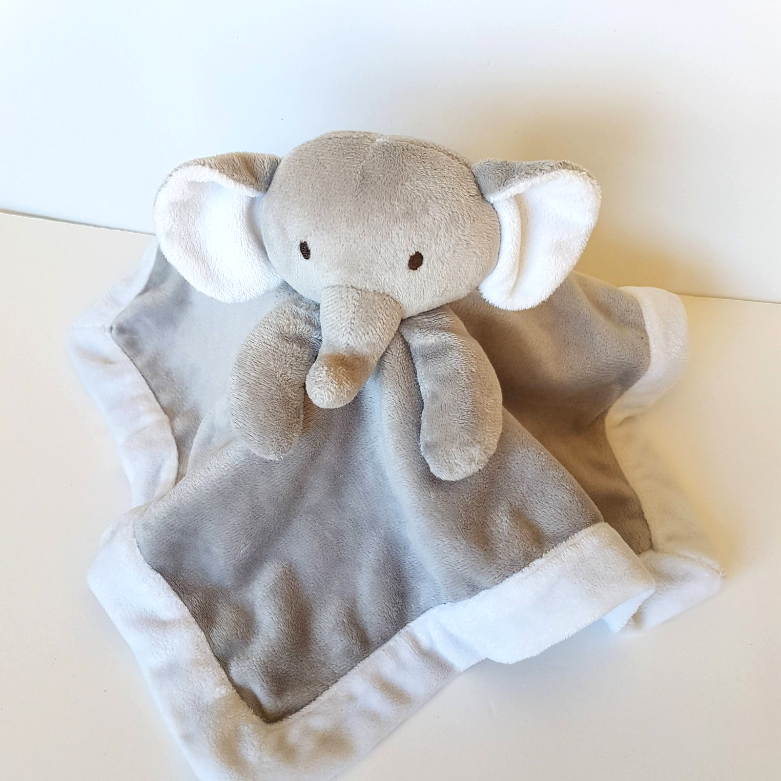 Little Haven GREY ELEPHANT Lovey Security Blanket Comforter Plush Soft Toy Sleep3