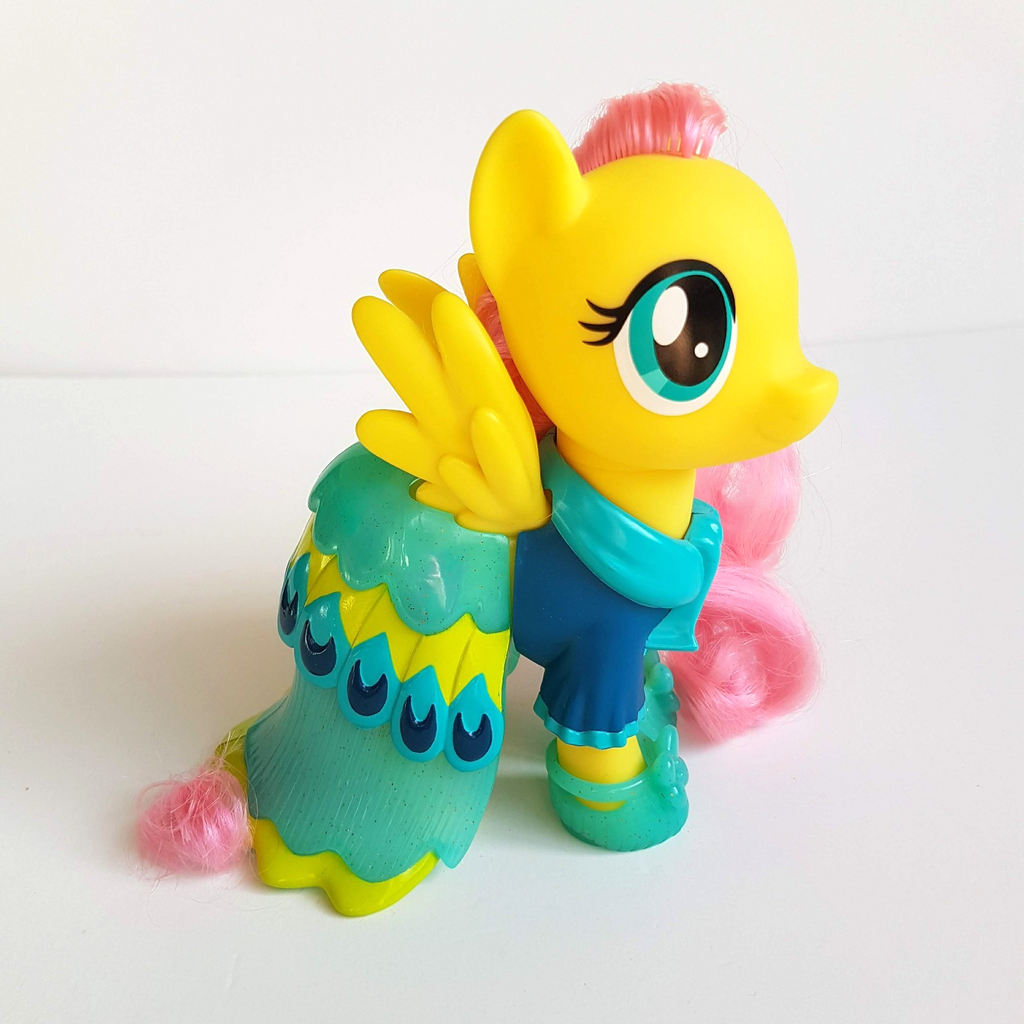 My Little Pony FLUTTERSHY The Movie Snap On Fashion 16cm Horse Figure Brushable0