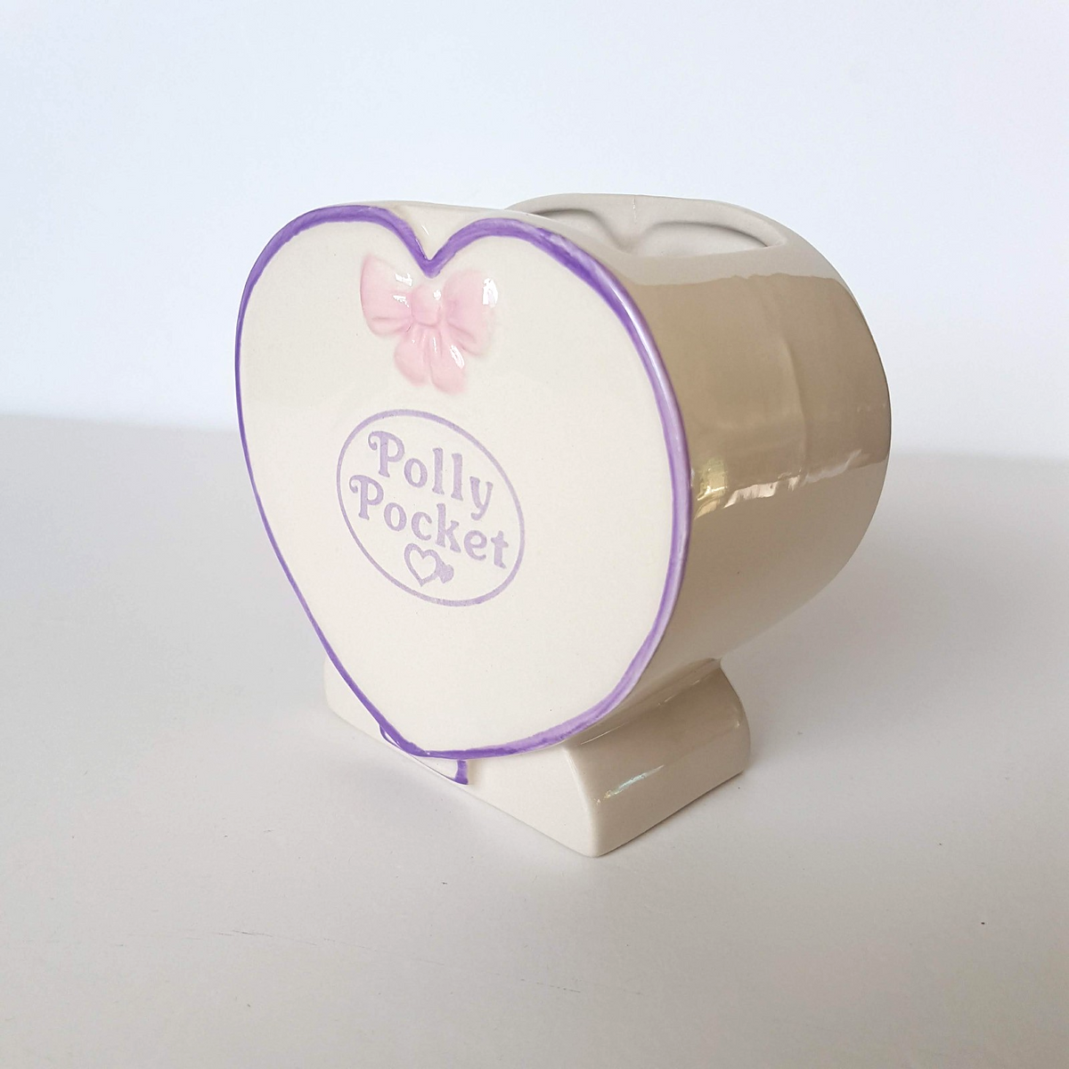 Polly Pocket CERAMIC PEN HOLDER Stationery Accessories 11cm Mattel Collectible1