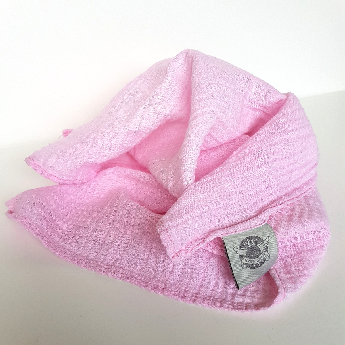 Weegoamigo PINK BABY MUSLIN BLANKET Small 58 x 53cm Soft Comforter 100% Cotton3