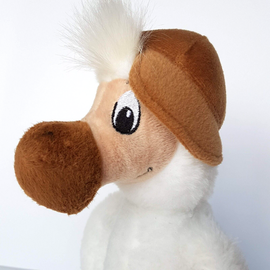 Wally WHITE DODO Plush 35cm Extinct Stuffed Animal Soft Toy White Bird Hat Blue1
