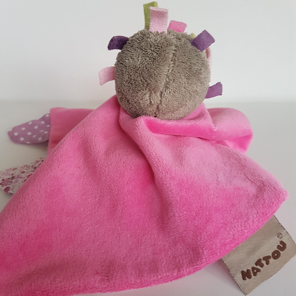 Nattou PORCUPINE ECHIDNA Baby Lovey Security Blanket Comforter + Mouse Soft Toy8
