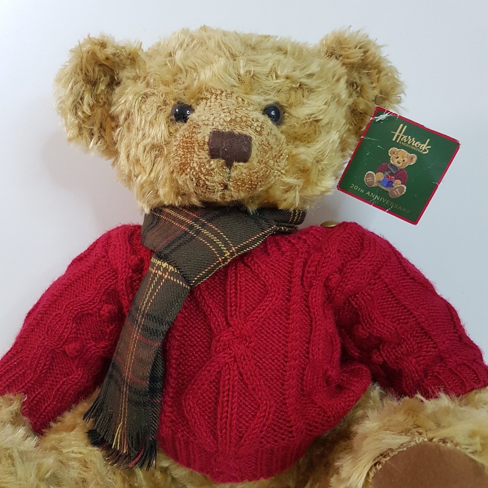 Harrods TEDDY BEAR 20th ANNIVERSARY 2005 Large Collectible Stuffed Animal Toy3