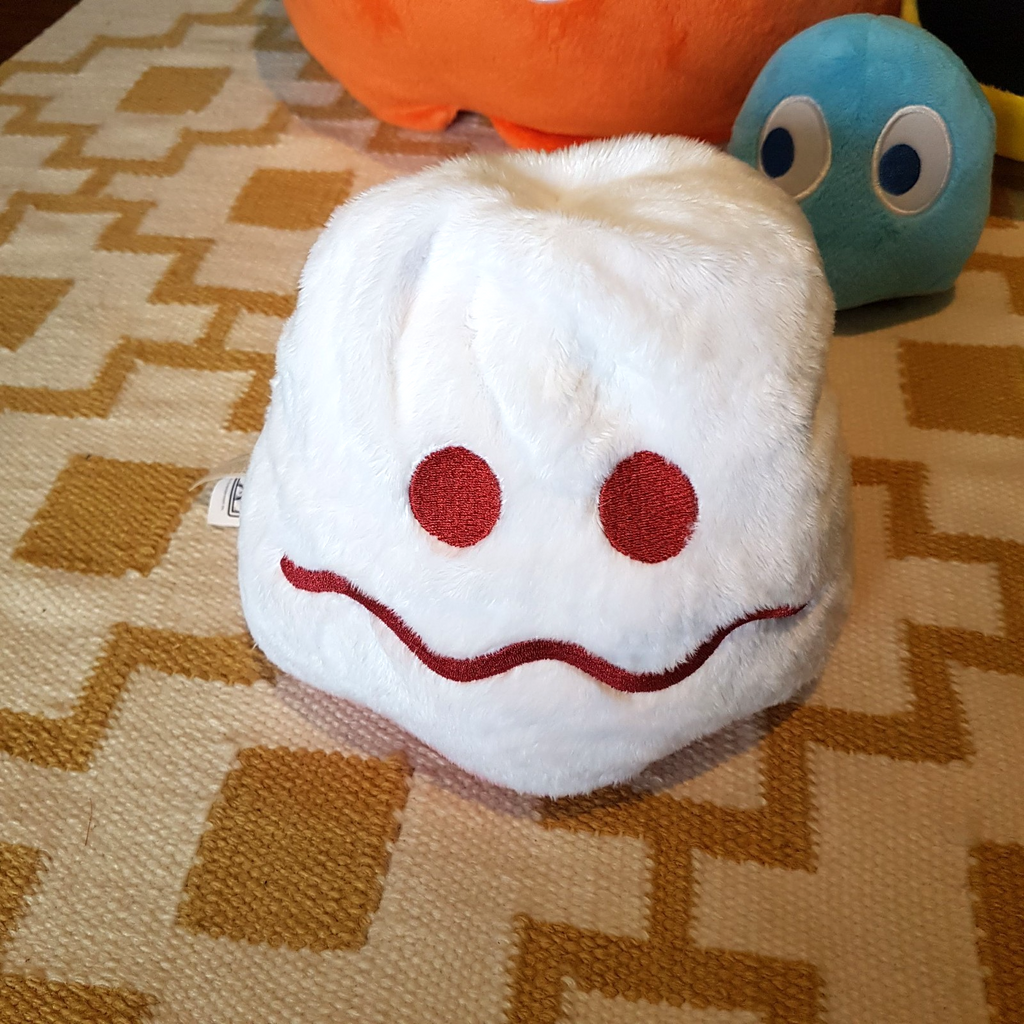Rare 80s PACMAN CLYDE Large Plush Vintage + Pacman Reversible Ghost Soft Toy LOT5