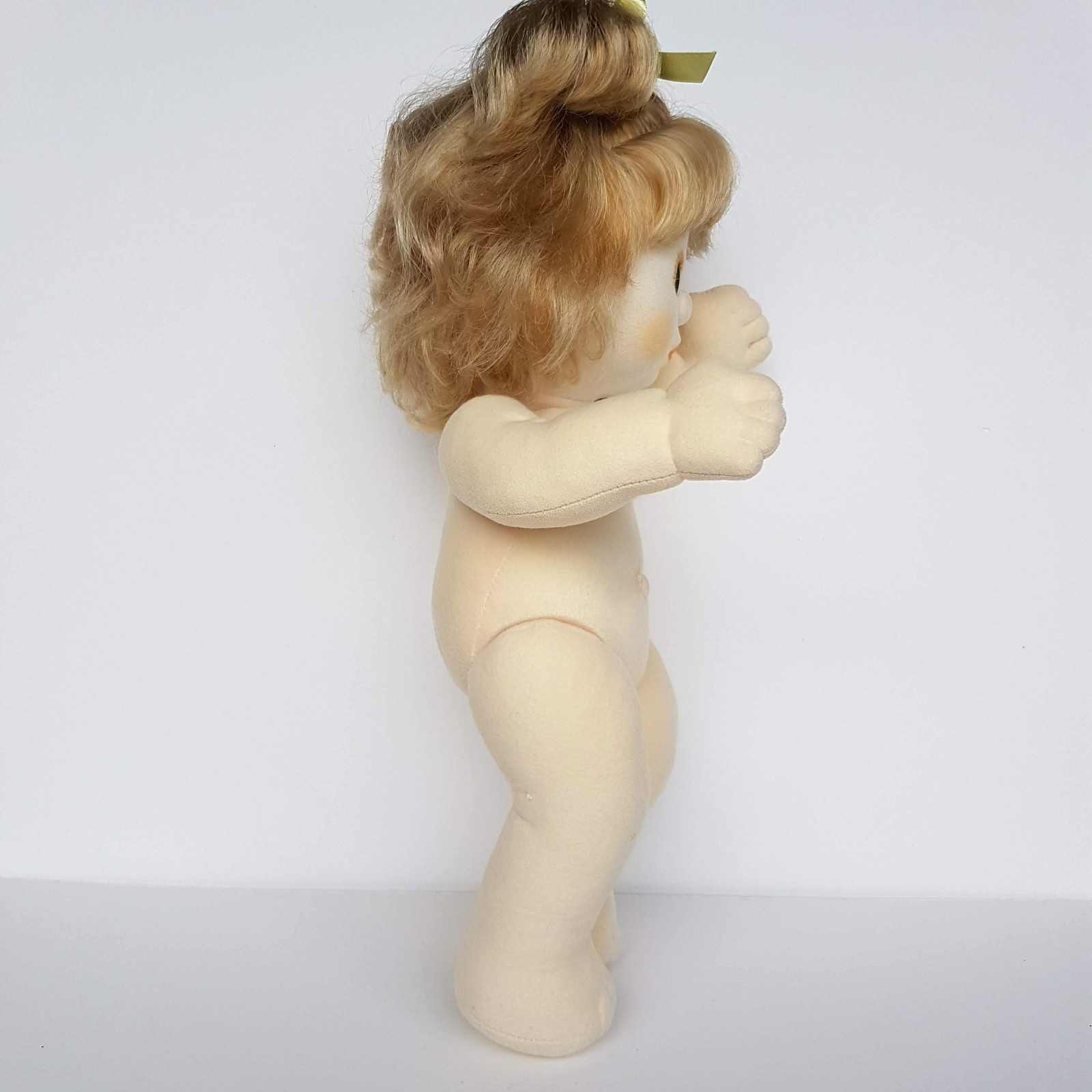 My Child Doll ASH TWO TONE TOP KNOT US Pale Skin 1986 Green Eyes Peach DRESSED16