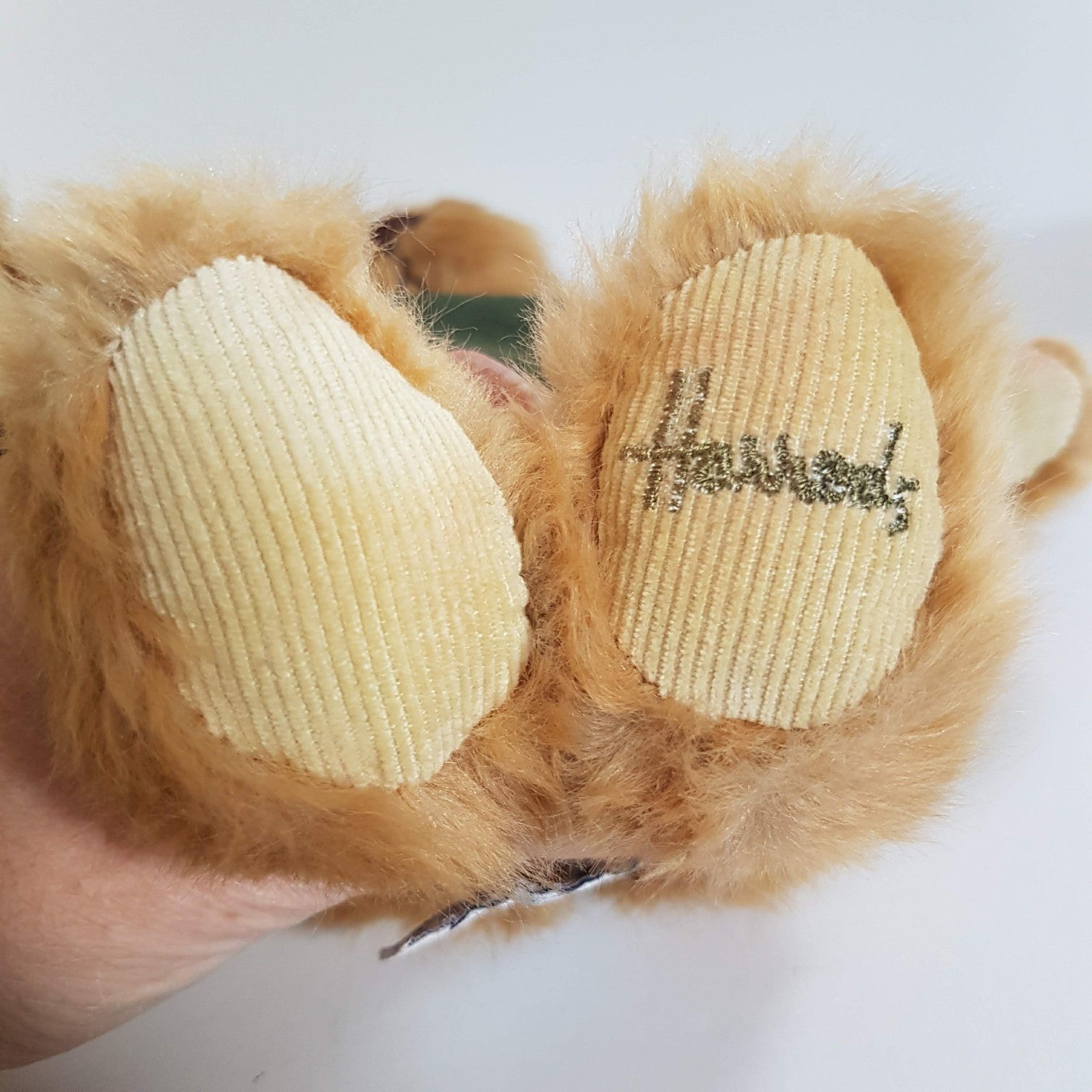 Harrods TEDDY BEAR Green Sweater 25cm Plush Soft Toy Stuffed Toy Collectible9