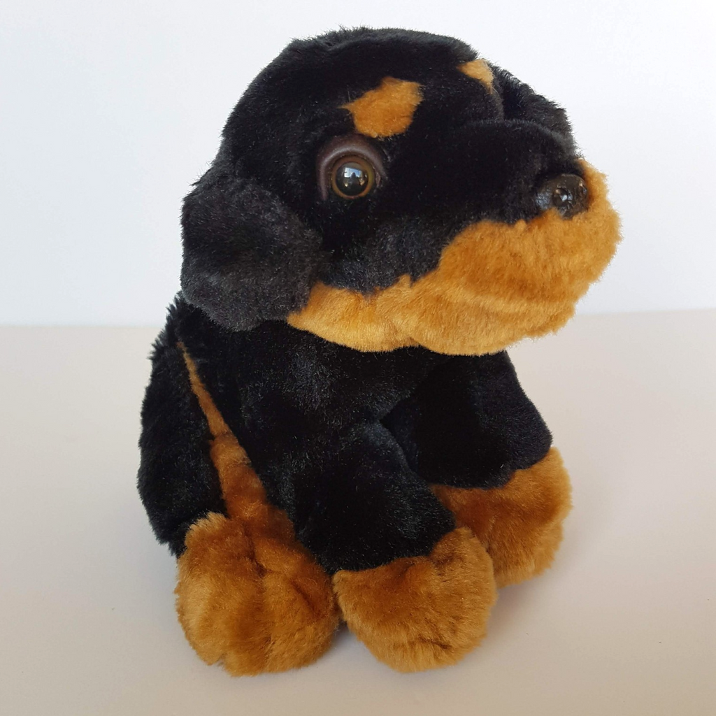 ROTTWEILER PUPPY DOG Plush Small Floppy SUPER Soft Toy Cuddly Stuffed Animal0