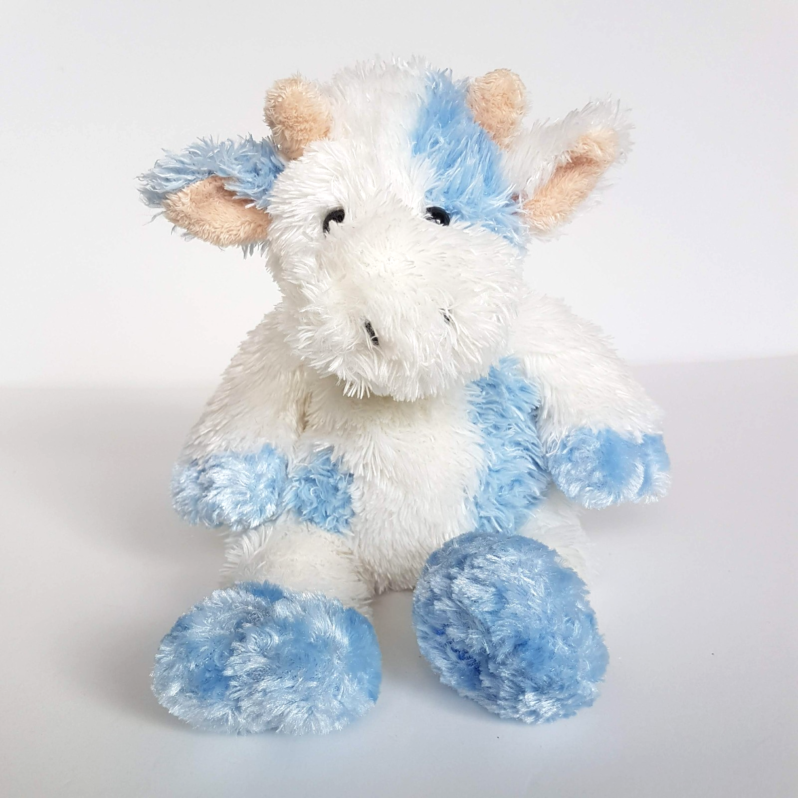 Adorable HARRODS COW BULL Floppy Plush Blue White 26cm Soft Toys Stuffed Animal0