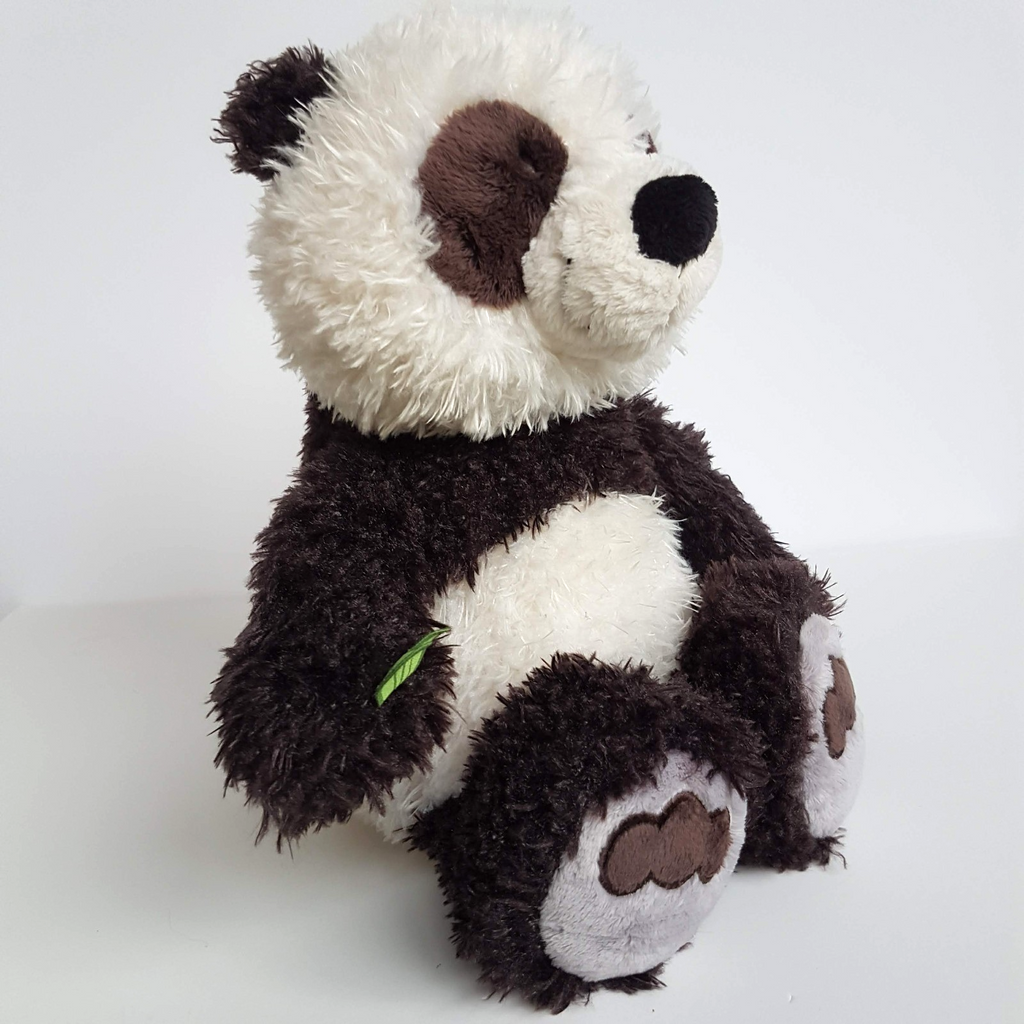 Nici PANDA Plush Brown White 38cm Stuffed Animal Soft Toy Cuddly Rare Bamboo5