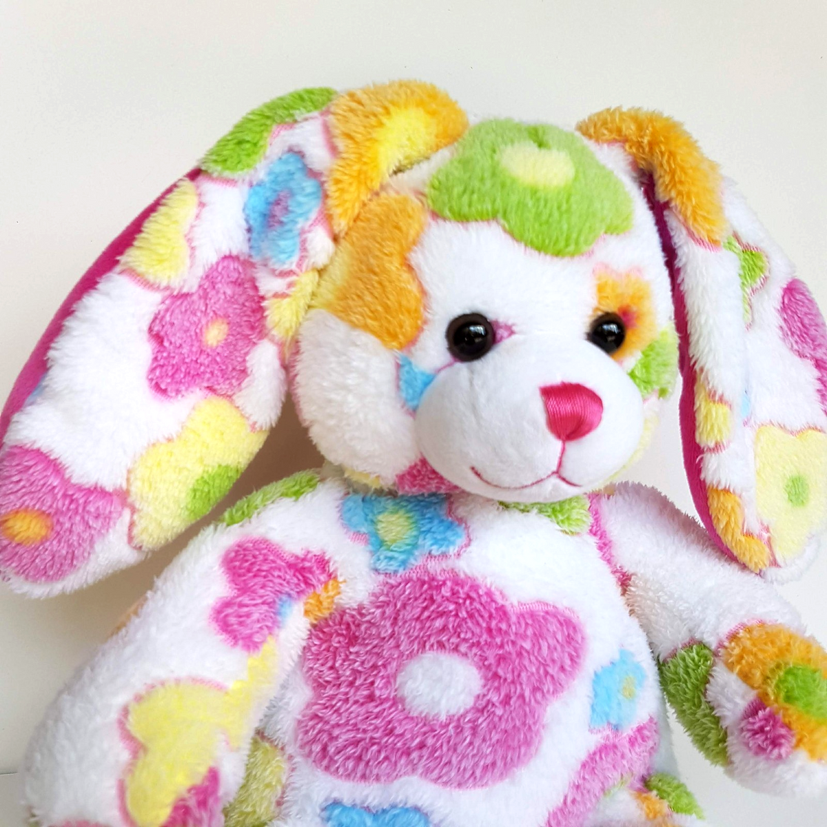 Build A Bear WHITE FLOWER RABBIT Plush BAB Plush Soft Toy 40cm Stuffed Animal1