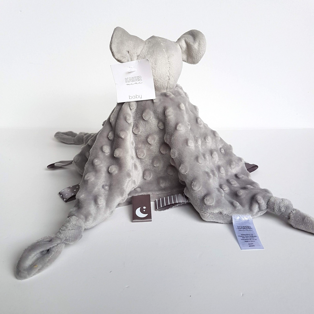 Kaiser Baby GREY ELEPHANT Lovey Plush Security Blanket Comforter Sleep Soft Toy5