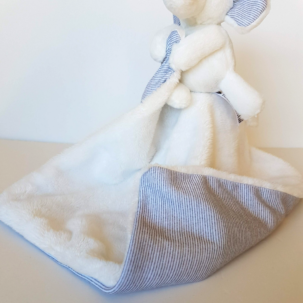 Anko WHITE ELEPHANT Baby Lovey Security Blanket Comforter Plush Soft Toy Sleep3