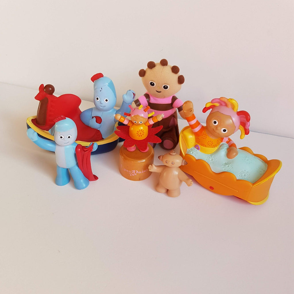 IN THE NIGHT GARDEN Figures LOT Igglepiggle Upsy Daisy Makka Pakka Push Toy2