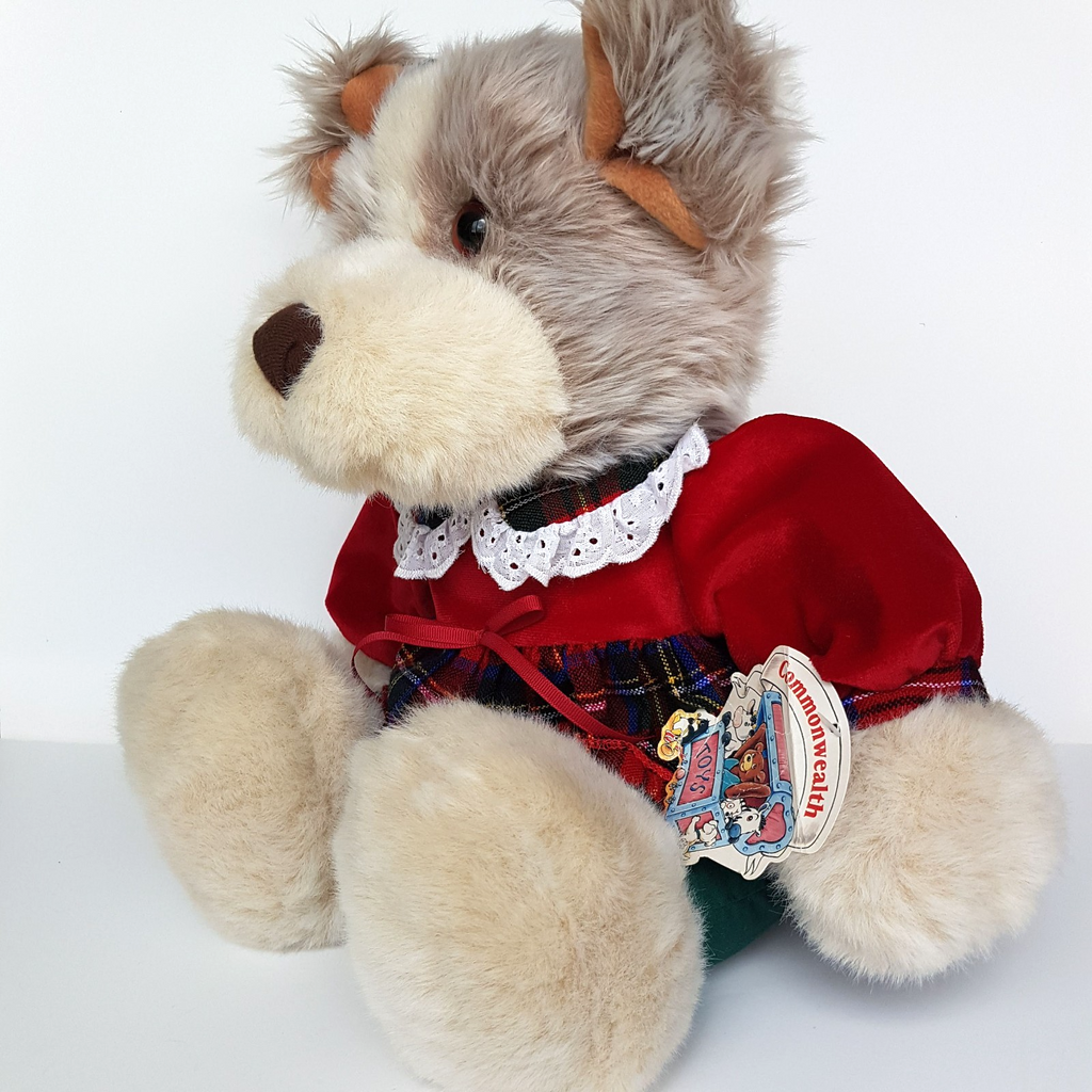 Vintage CHRISTMAS TEDDY BEAR Plush 49cm Commonwealth Toy Soft Toy Stuffed Animal6