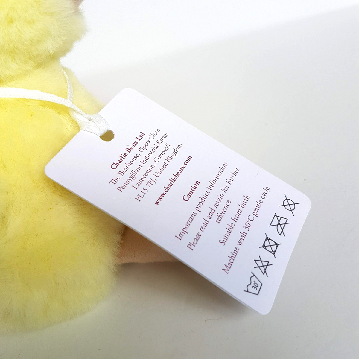 Charlie Bears CHUCKY EGG CHICK 18cm Chicken Soft Plush Stuffed Animal TAGS S5