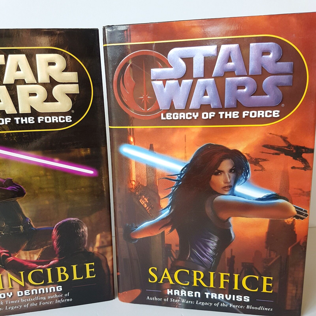 STAR WARS Books Legacy Of The Force Sacrifice 2007 Invincible 2008 Set Hardcover2