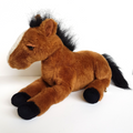Unbranded LAYING HORSE Pony Plush 36cm long Stuffed Animal Thoroughbred Soft Toy0