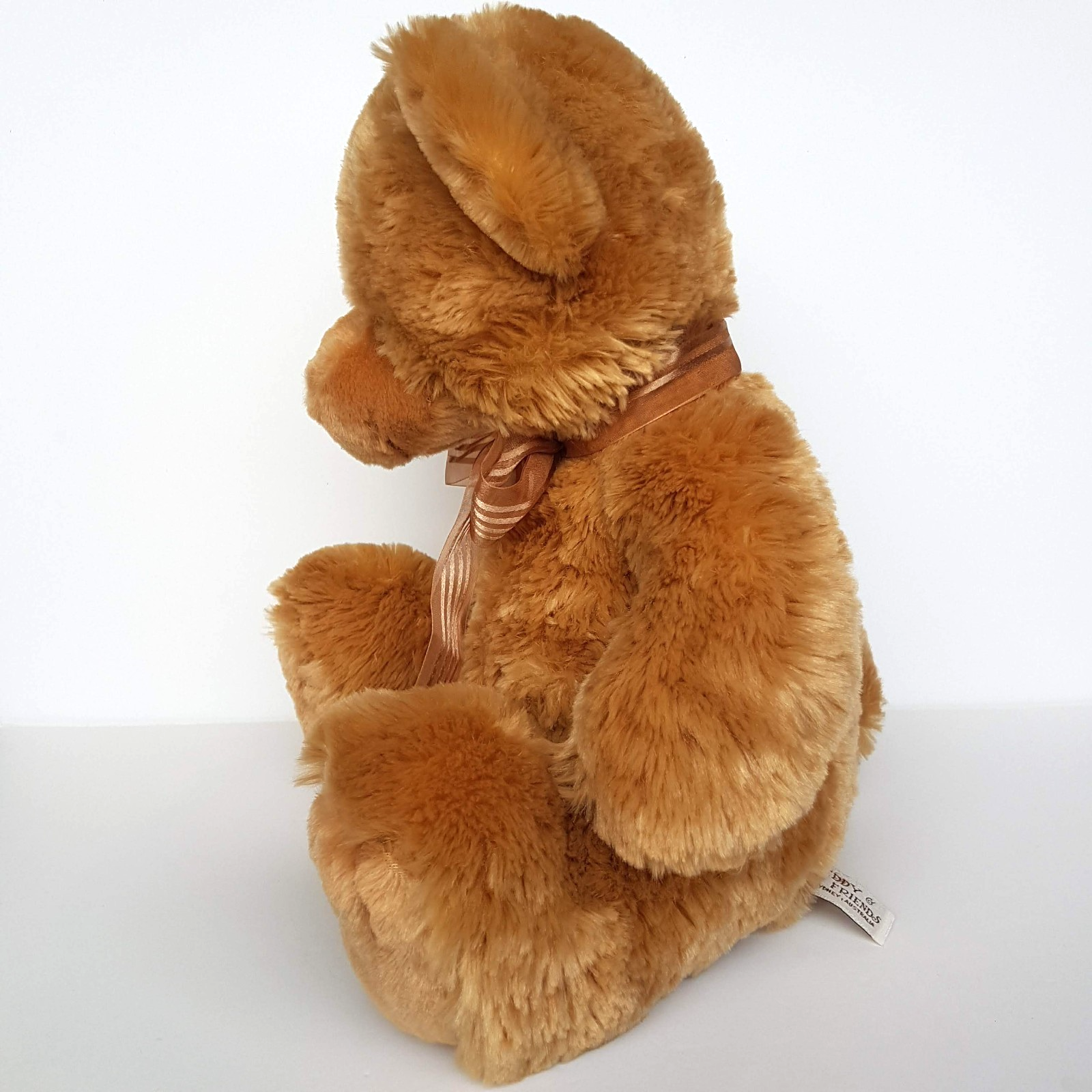 Teddy & Friends TEDDY BEAR Caramel 33cm Plush Soft Toy Stuffed Animal Super Cute7