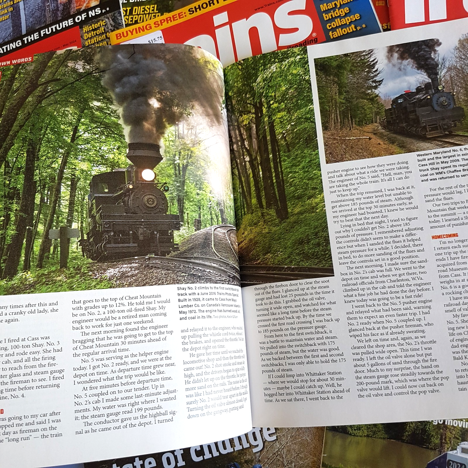 TRAINS MAGAZINE Jan   Dec 2024 Bundle Lot Locomotive Steam Diesel Series Edition10