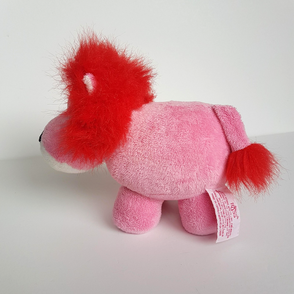Russ Pink LION WILD CAT Plush Small Soft Toy Stuffed Animal Silver Heart Cuddly4