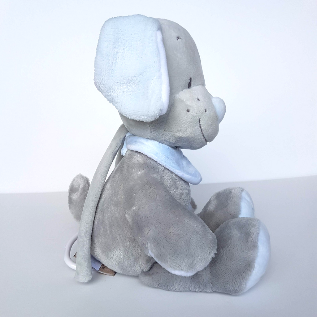 Nattou Plush DOG MUSIC BOX Lovey Comforter Sleep Stuffed Animal Soft Toy Blue2