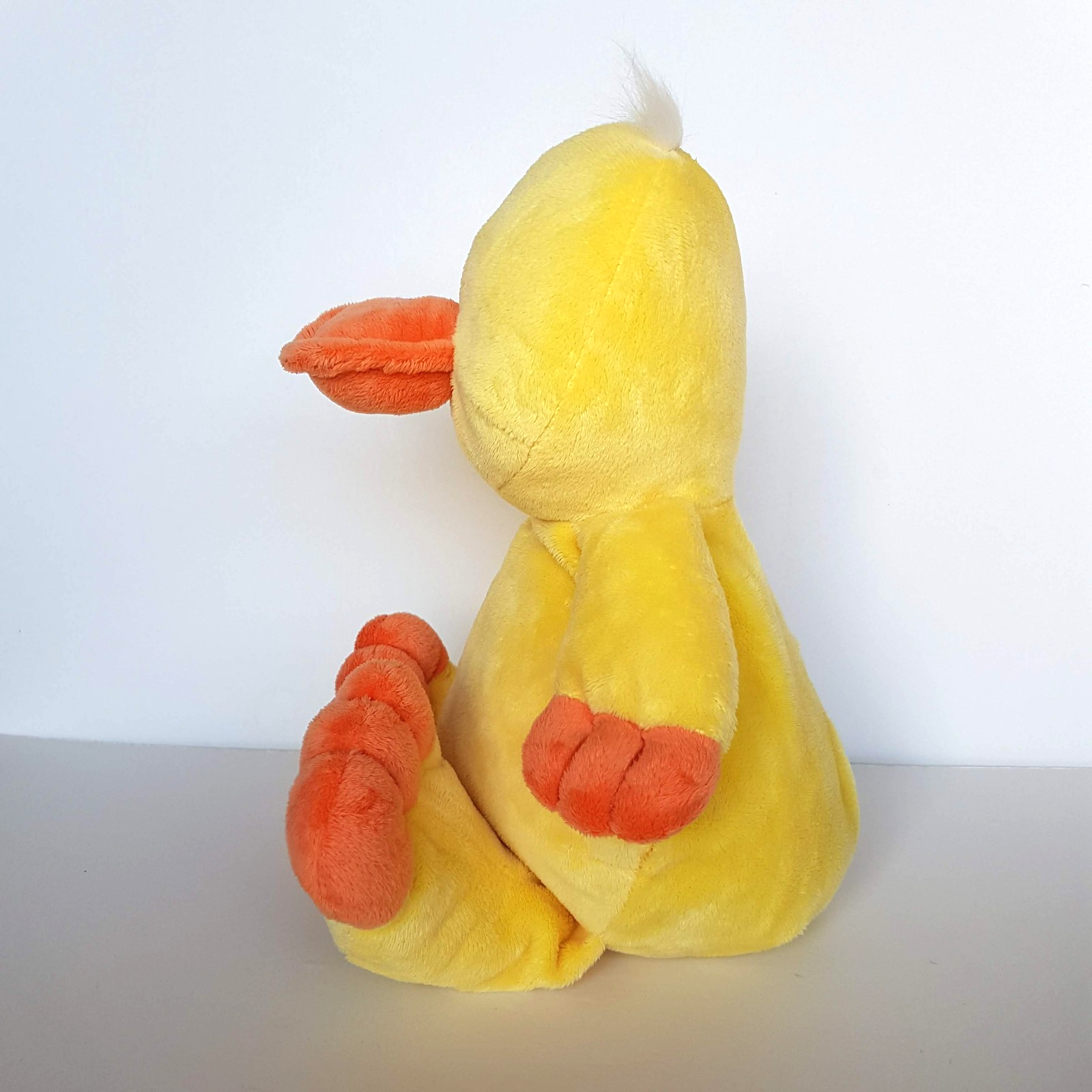 Cute FLOPPY YELLOW DUCK Plush Bird Soft Toy 36cm Farm Stuffed Animal Beanbag Toy6