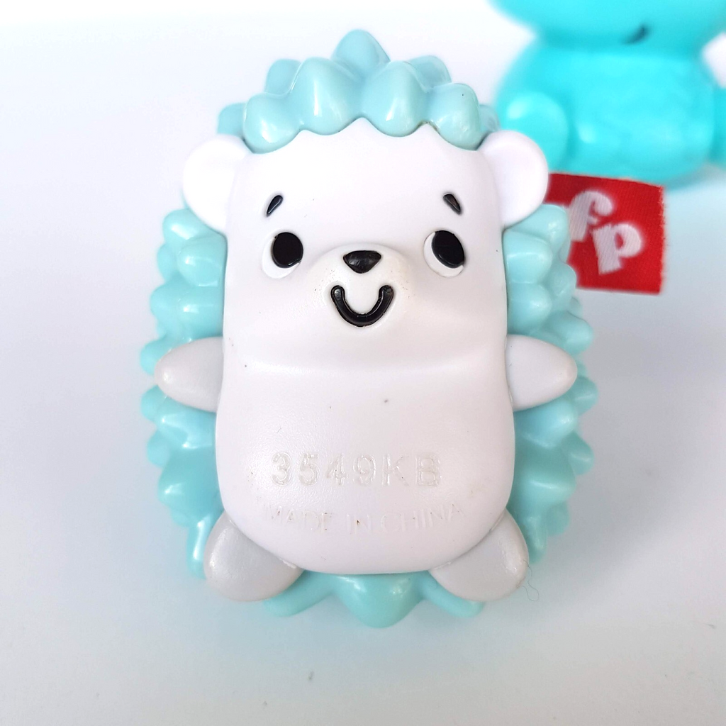 Fisher Price Broccoli SHEEP Squeaker HEDGEHOG Shaker ELEPHANT Rattle Baby Toys3