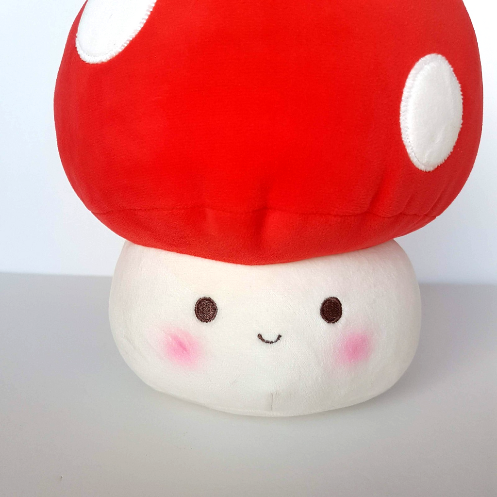 Miniso SPOTTED MUSHROOM Plush 22cm Soft Toy Stuffed Animal Fungi Character Cute4
