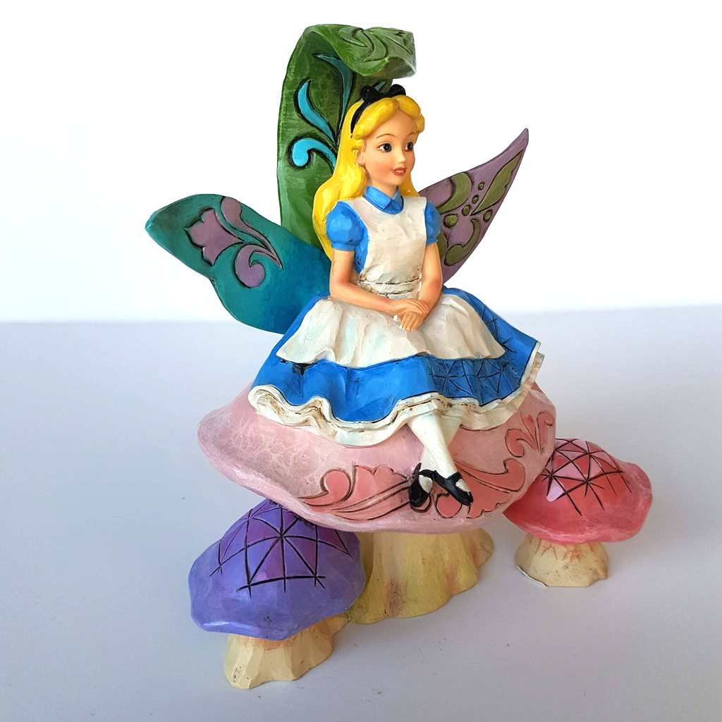 JIM SHORE Alice in Wonderland Changed So Much Statue Fairy Tale Disney Figurine2